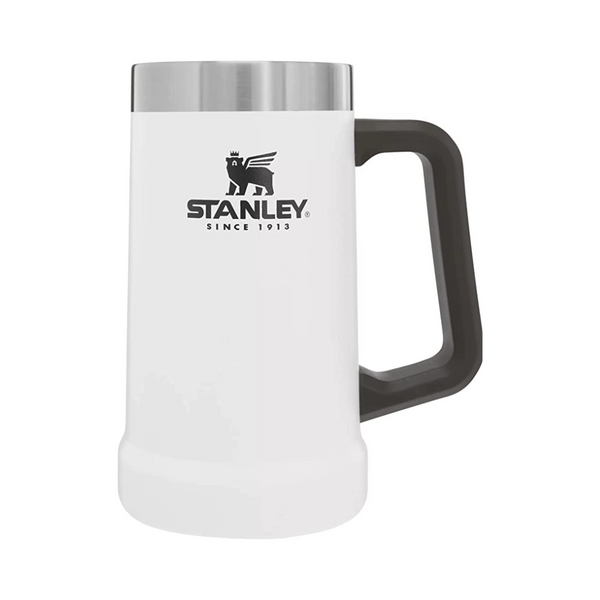 Jarra de cerveza aislada Stanley Classic de 24 onzas con mango de agarre grande