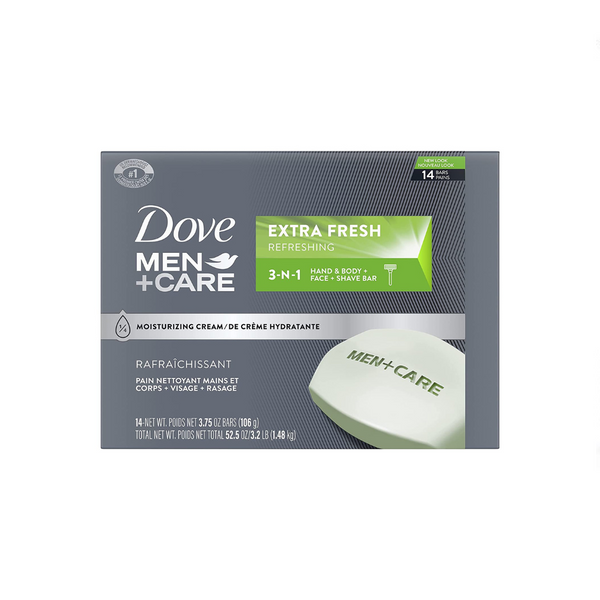 14 Dove Men+Care Bars Of Soap