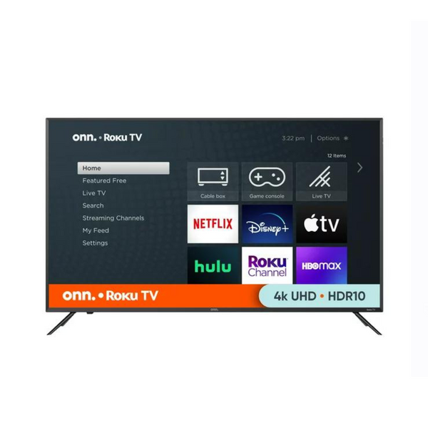 onn. Televisor inteligente Roku LED de clase 4K UHD (2160P) de 50"
