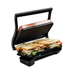 Ovente Electric Panini Press Grill with Non-Stick Cooking Plates