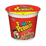 12 Pack Of Post Fruity Pebbles Individual Cereal Cups To Go