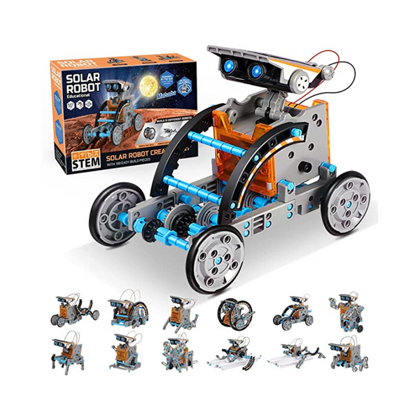 Mababa Kit de construcción de robot solar 12 en 1, 190 piezas