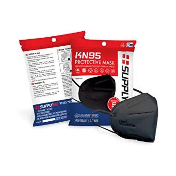 5 Pack of  SupplyAID RRS-KN95-5PK KN95 Face Mask