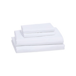 Amazon Basics Lightweight Super Soft Microfiber Bed Sheet Set (Queen, Bright White)