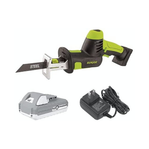 Sun Joe 24-Volt iON+ Cordless All-Purpose Reciprocating Saw Kit