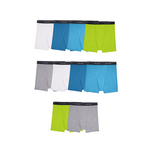 Fruit of the Loom Boys’ Tag Free Cotton Boxer Briefs (10 Pack)