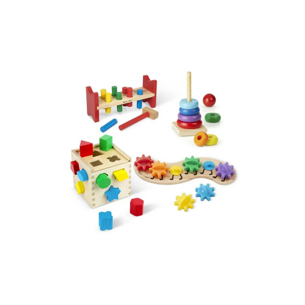 Melissa & Doug 4 Wooden Classic Rainbow Learning Toys