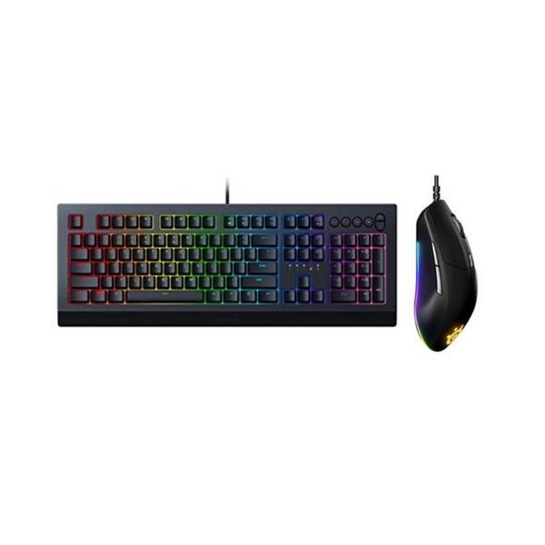 SteelSeries Rival 3 Gaming Mouse & Razer Cynosa V2 Gaming Keyboard