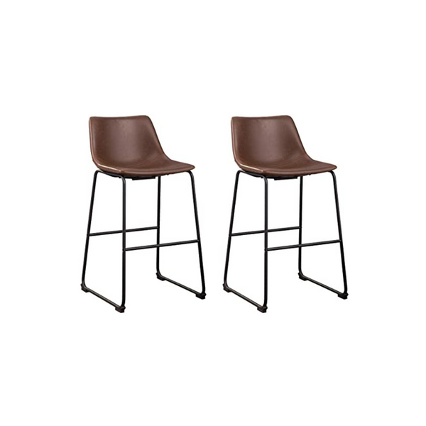 Set Of 2 Ashley Signature Design Centiar Urban Bucket Seat Barstool Chairs
