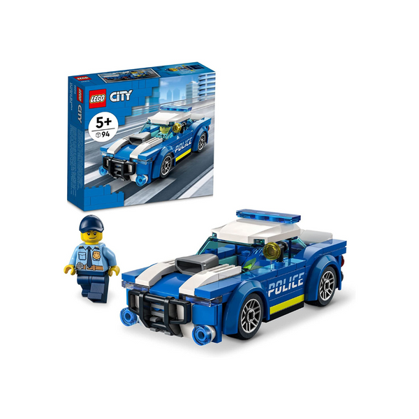 LEGO City Police Car 60312 Building Toy Set for Kids, Boys, and Girls Ages 5+ (94 Pieces)