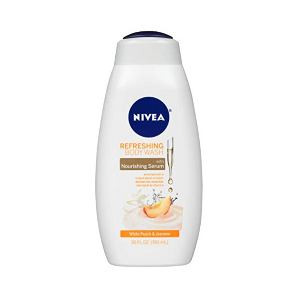 NIVEA White Peach and Jasmine Body Wash con suero nutritivo
