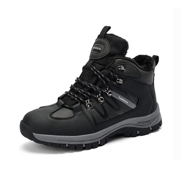 Botas de nieve y senderismo antideslizantes de piel para hombre (3 colores)