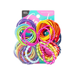Goody - Gomas elásticas para el cabello Ouchless de 60 quilates y peine para desenredar Goody Styling Essentials