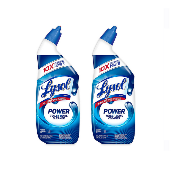 2 botellas de gel limpiador para inodoros Lysol Power