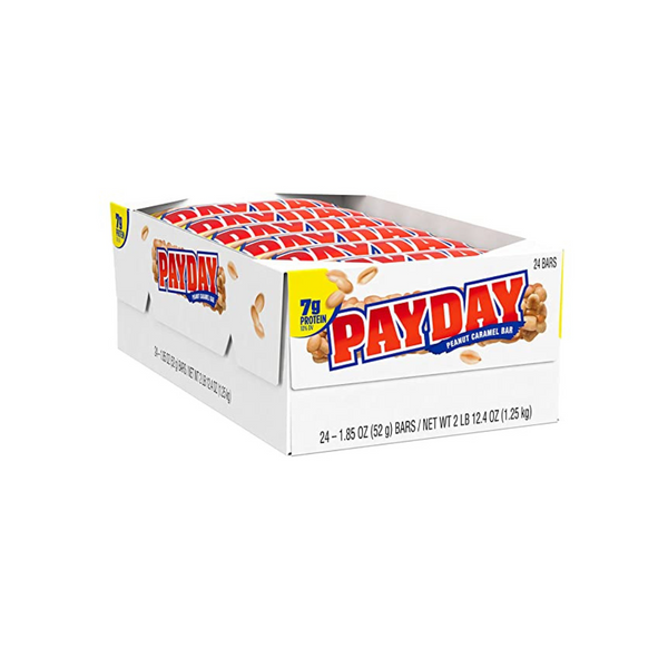 24 Full Size Bars of PAYDAY Peanut Caramel Candy
