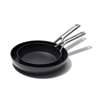 OXO Professional Hard Anodized PFAS-Free Nonstick 8″ and 10″ Frying Pan Skillet Set