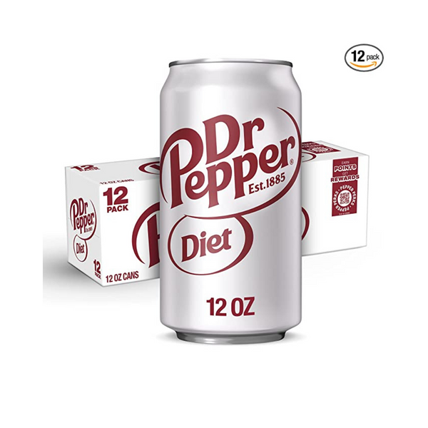 12 Cans of Diet Dr Pepper Soda