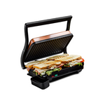 Ovente Electric Panini Press Grill with Non-Stick Cooking Plate