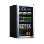 NewAir Free Standing Glass Door Beverage Refrigerator And Cooler