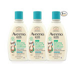3 Bottles of Aveeno Kids 2-in-1 Hydrating Shampoo & Conditioner, Oat Extract Gentle Scent
