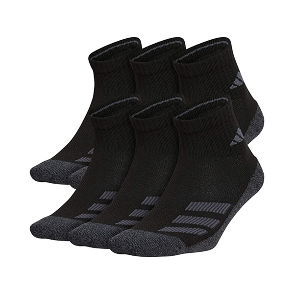Calcetines cortos con rayas en ángulo acolchados para niños de adidas