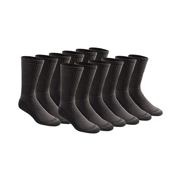12 Pairs of Dickies Men’s Dri-tech Moisture Control Crew Socks