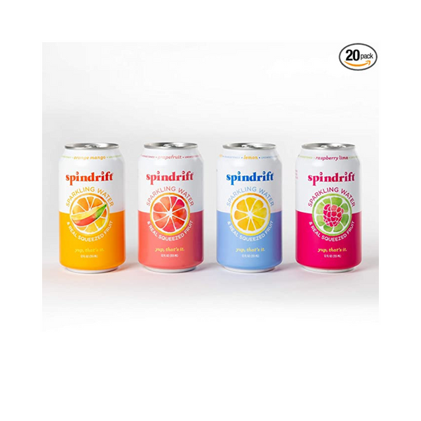 20 latas de agua con gas Spindrift