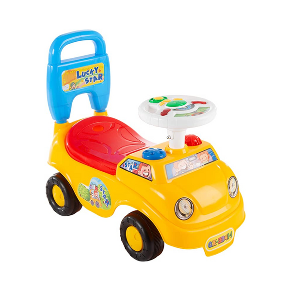 Lil' Rider Kids Scoot and Ride Car Walker con volante, luces, sonidos y música