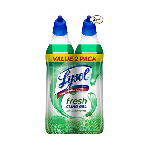 2 Bottles of Lysol Toilet Bowl Cleaner Gel, For Cleaning and Disinfecting