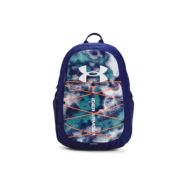Mochila deportiva Under Armour Hustle (azul sonar/blanco)