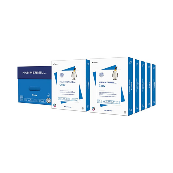 10 resmas de papel para impresora de copia Hammermill 8,5 x 11