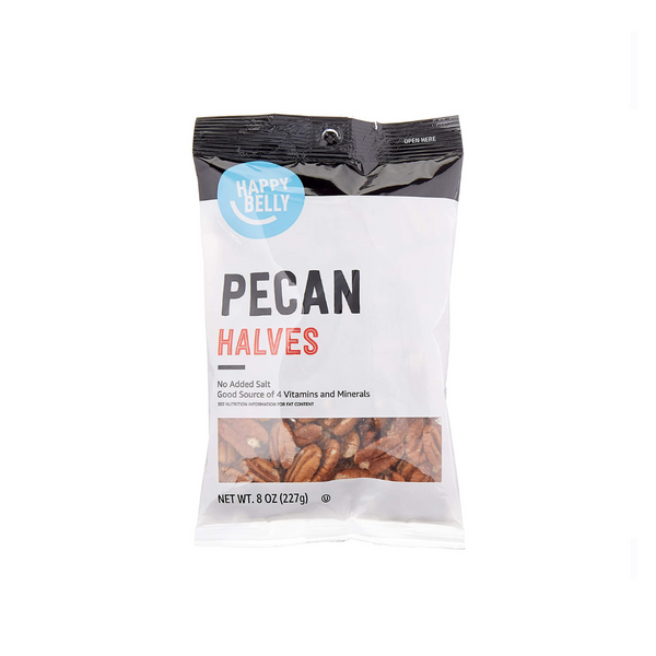 8oz Bag of Happy Belly Pecan Halves