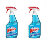 2 Bottles of Windex Glass Cleaner Spray Bottles