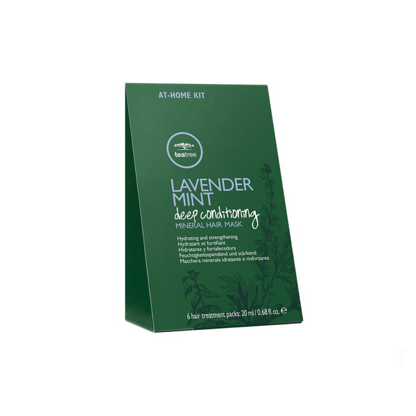 Set of 6 Tea Tree Lavender Mint Deep Conditioning Mineral Hair Masks