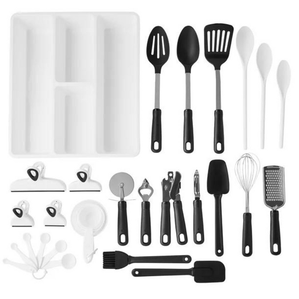 Juego de utensilios de cocina de 30 piezas con utensilios de cocina