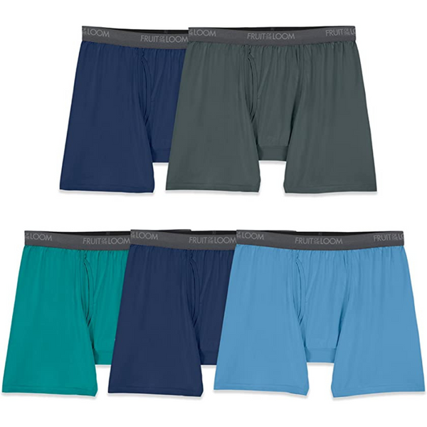 5 calzoncillos bóxer elásticos 360 de Fruit of the Loom para hombre