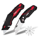 2-Pack Heavy Duty Utility Knives With 10 Blades