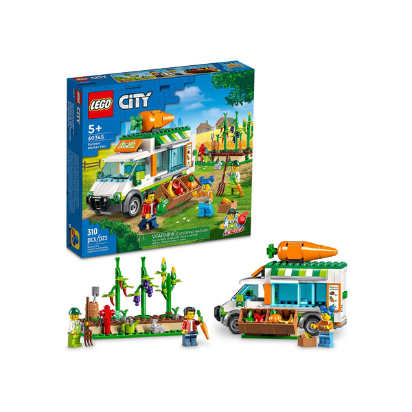 LEGO City Farmers Market Van Building Toy Set (310 Pieces)