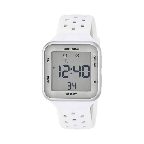 Armitron Sport Unisex Digital Chronograph Silicone Strap Watch