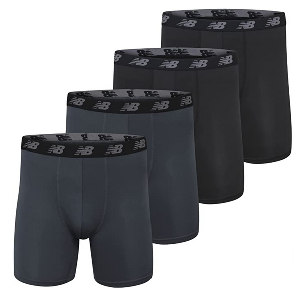 4 calzoncillos bóxer New Balance Performance No Fly de 5 "para hombre