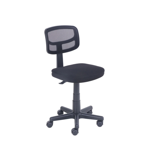 Silla operativa de malla Mainstays con asiento acolchado de felpa (3 colores)