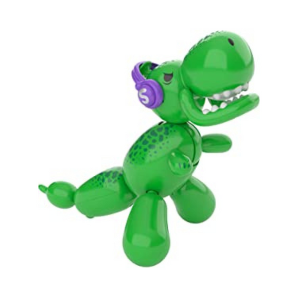 Squeakee El Dino Globo | Juguete interactivo para mascotas de dinosaurio