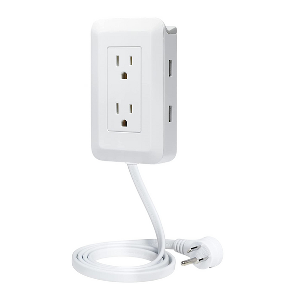 2 AC Outlets, 2 USB Ports Relocating Unreachable Power Outlets