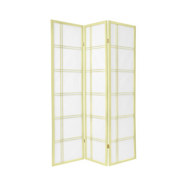 Oriental Furniture 6 Ft Tall Double Cross Shoji Screen Special Edition