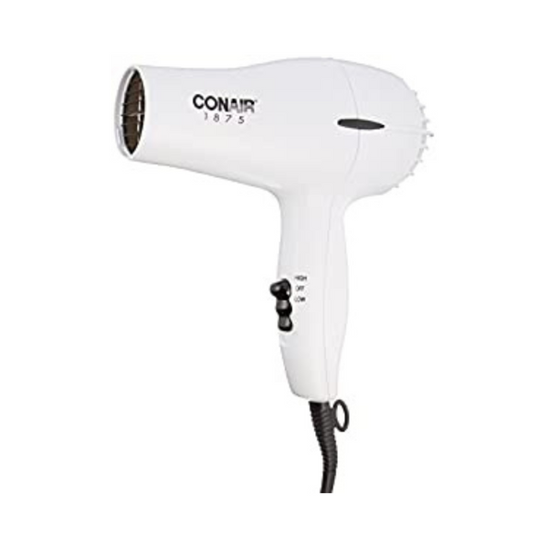 1875-Watt Conair Mid-Size Hair Blow Dryer (White)