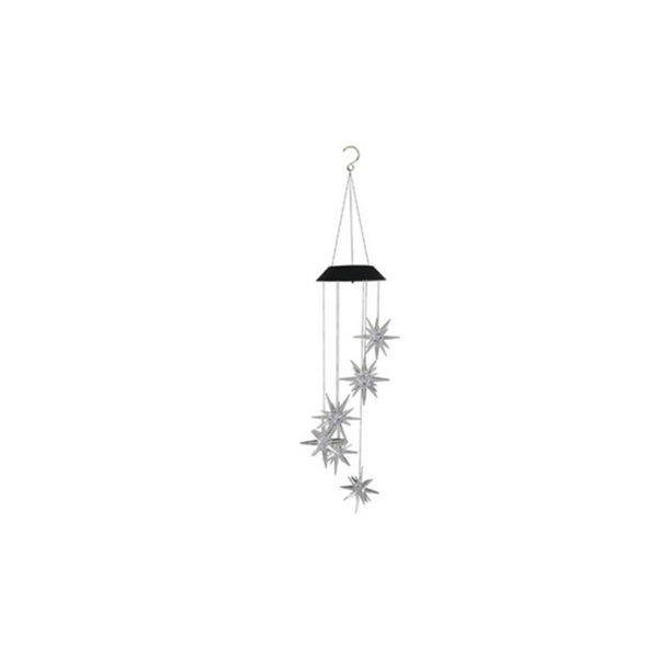 Lumn8 LED Color Changing Solar Explosion Star Wind Chimes