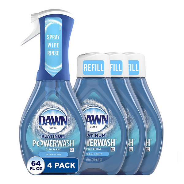 Spray Lavavajillas Dawn Platinum Powerwash + 3 Recambios