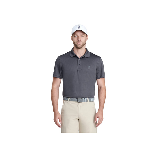 IZOD Men's Performance Golf Grid Short Sleeve Stretch Polo Shirt