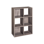 6 Cube Storage Shelf Organizer Bookshelf Stackable