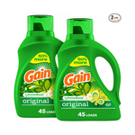 2 Bottles of Gain Laundry Detergent Liquid Soap Plus Aroma Boost